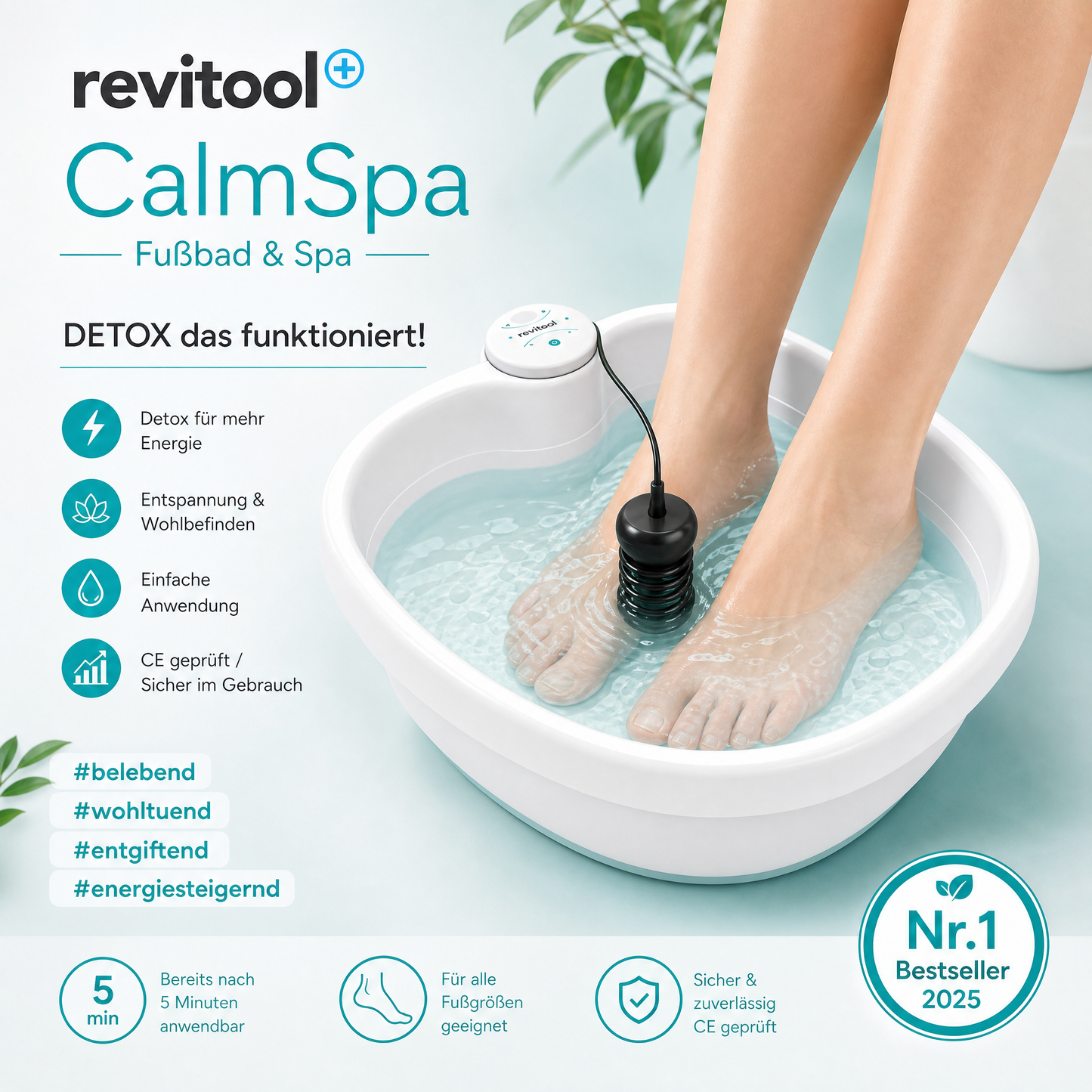 Revitool "CalmSpa" Fußbad & Spa