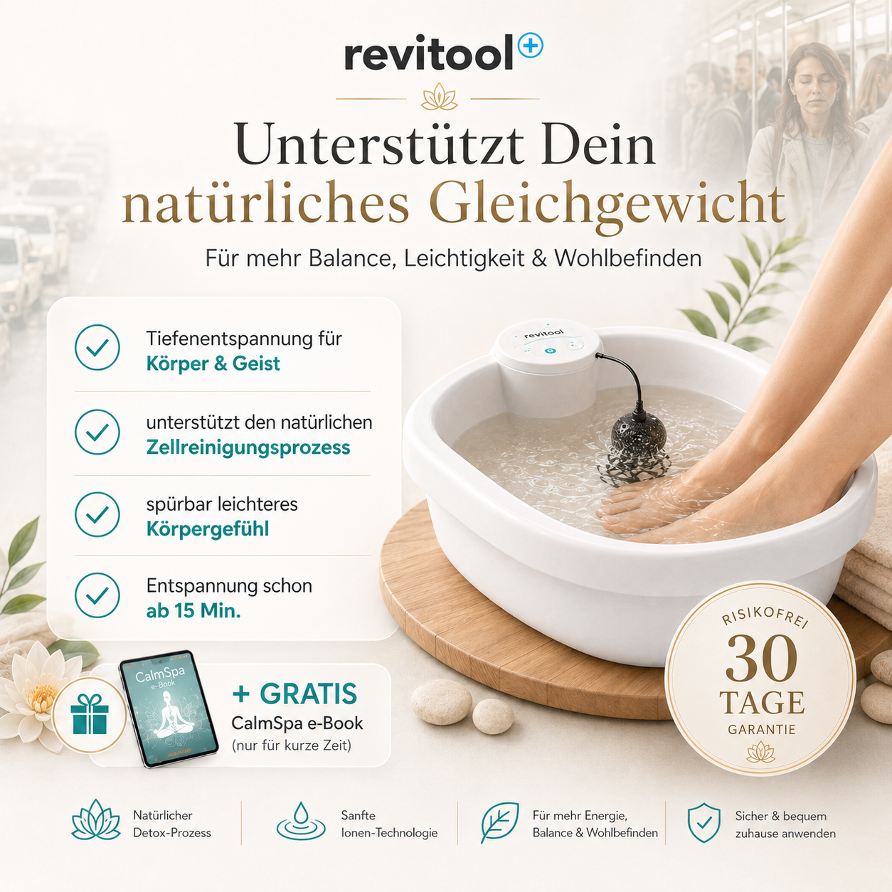 Revitool "CalmSpa" Fußbad & Spa