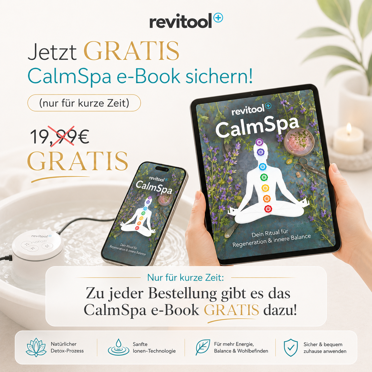 Revitool "CalmSpa" Fußbad & Spa
